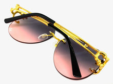 Men's Classy Elegant Luxury Modern Retro Style SUNGLASSES Large Gold Frame 27667