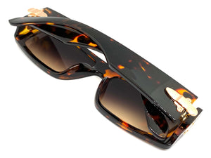 Classic Luxury Retro Hip Hop Style SUNGLASSES Tortoise Lens 30421