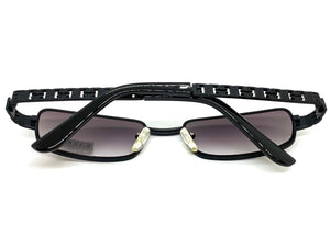 Classy Elegant Contemporary Modern Designer Style SUNGLASSES Black Frame 5243