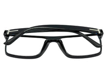 Classy Contemporary Modern Style Clear Lens Blue Light Block Computer EYEGLASSES Black Frame 35004