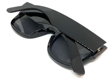 Classic Vintage Retro Style SUNGLASSES Thick Square Black Frame 6034