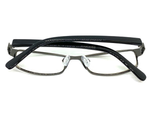 Classy Contemporary Modern Style Clear Lens EYEGLASSES Gunmetal Fashion Frame 7269