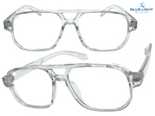 Classic Vintage Retro Style Clear Lens Blue Light Block Computer EYEGLASSES Transparent Frame 55013