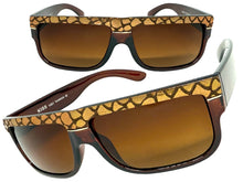 Classic Vintage Retro Hip Hop Rapper Pimp Style SUNGLASSES Thick Brown Snakeskin Frame 1221