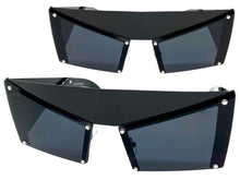 Modern Retro Futuristic Party Raver Style SUNGLASSES Unusual Black Frame 5275