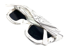 Oversized Vintage Retro Cat Eye Style SUNGLASSES Large White Frame 1206