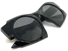 Oversized Exaggerated Modern Retro Style SUNGLASSES Large Funky Black Frame 1247