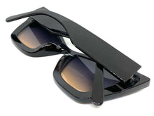 Oversized Vintage Retro Cat Eye Style SUNGLASSES Large Thick Black Frame E1790