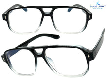 Classic Vintage Retro Style Clear Lens Blue Light Block Computer EYEGLASSES Black Frame 55013