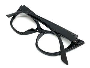 Women's Classic Vintage RETRO Cat Eye Style Clear Lens EYE GLASSES Black Frame 1611