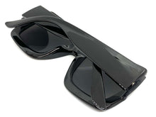Oversized Vintage Retro Style SUNGLASSES Large Black Frame E1879