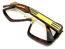 Oversized Classic Vintage Retro Hip Hop Style Clear Lens EYEGLASSES Large Tortoise & Gold Frame 96420