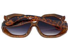 Oversized Vintage Retro Style SUNGLASSES X-Large Huge Tortoise Frame 80848