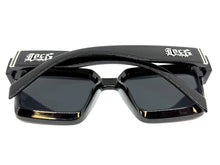 Classic Hardcore Biker Gangster Style LOCS SUNGLASSES Black Frame - Green Lens 91209
