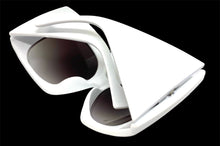 Oversized Exaggerated Vintage Retro Style SUNGLASSES Huge Thick White Frame 80571