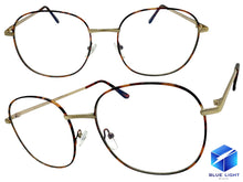 Exaggerated Classic Vintage Retro Style Clear Lens Blue Light Block Computer EYEGLASSES Square Gold Frame 5408