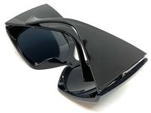 Oversized Exaggerated Vintage Retro Style SUNGLASSES Huge Thick Black Frame 80571