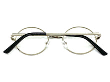 Classic Vintage Retro Style Clear Lens EYEGLASSES Round Silver Frame 6569