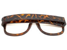 Oversized Classic Vintage Retro Style X-Large Tortoise Lensless Eye Glasses- Frame Only NO Lens 541095