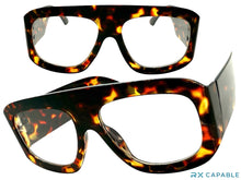 Oversized Exaggerated Vintage Retro Style Clear Lens EYEGLASSES Large Super Thick Tortoise Frame 1386