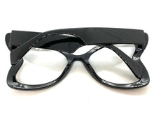 Oversized Vintage Retro Style Clear Lens EYEGLASSES Large Butterfly Black Frame 81261