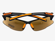Sporty Wrap Around Cycling Fishing Biker SUNGLASSES Sleek Black Frame - Purple Lens 2754