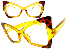 Oversized Vintage Retro Style Clear Lens EYEGLASSES Large Funky Frame 97198