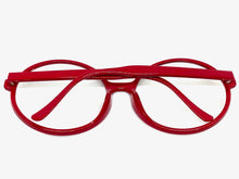 Oversized Vintage Retro Style Clear Lens EYEGLASSES X-Large Red Frame 1734