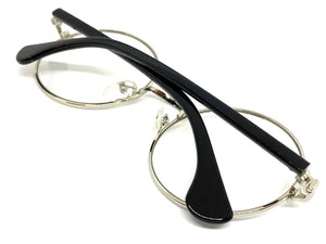 Classic Vintage Retro Style Clear Lens EYEGLASSES Round Silver Frame IT085