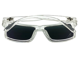 Classic Biker Motorcycle Hardcore Sporty SUNGLASSES Clear Frame K0012