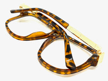 Classic Vintage Retro Hip Hop Rapper Style Clear Lens EYEGLASSES Tortosie & Gold Frame 8529