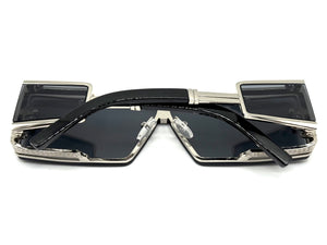 Classic Hardcore Gangster Hip Hop Rapper Pimp Style SUNGLASSES Silver Frame 79004