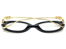 Oversized Vintage Retro Style Clear Lens EYEGLASSES Large Black & Gold Frame 89474