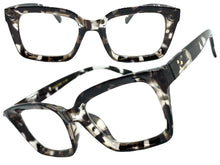Classic Vintage Retro Style READING GLASSES READERS Gray Tortoise Frame Lens Strength +1.50
