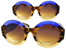 Classic Vintage Retro Style SUNGLASSES Round Thick Tortoise Frame E1277