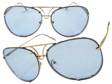 Oversized Exaggerated Vintage Retro Style SUNGLASSES Large Rose Gold Frame 4165