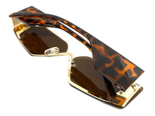 Contemporary Modern Style SUNGLASSES Sleek Design Gold & Tortoise Frame 5212