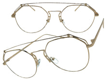 Exaggerated Classic Vintage Retro Style Clear Lens EYEGLASSES Gold Metal Frame AB252