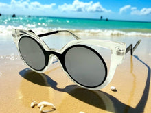 Classic Vintage Retro Cat Eye Style SUNGLASSES Funky Clear Frame 1737