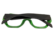 Oversized Exaggerated Vintage Retro Style Clear Lens EYEGLASSES Large Thick Green Frame 61900