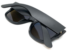 Classic Vintage Retro Style SUNGLASSES Thick Square Black Frame 6034