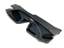 Oversized Exaggerated Retro Style SUNGLASSES Large Square Black Frame 80519