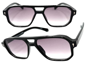 Classic Vintage Retro Hip Hop Style SUNGLASSES Square Black Frame 80930