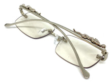 Classy Elegant Sophisticated Luxury Style Clear Lens EYEGLASSES Rimless Silver Frame E0661