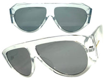 Oversized Classic Vintage Retro Style SUNGLASSES Large Super Thick Crystal Clear Frame 15013