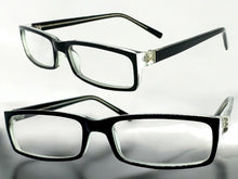 Classy Contemporary Modern Style Clear Lens EYEGLASSES Black Fashion Frame 1328