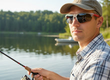 Classic Sporty Wrap Around Fishing Cycling POLARIZED Lens SUNGLASSES Semi Rimless Frosted Frame 5124