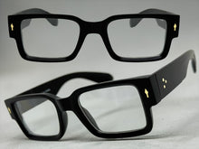Classic Vintage Retro Style Clear Lens EYEGLASSES Thick Square Black Frame 35009