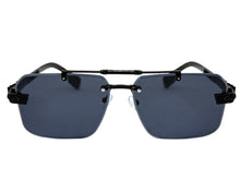 Classy Elegant Luxury Hip Hop Rapper Style SUNGLASSES Black Frame - Black Cross & Fleur De Lis 27774