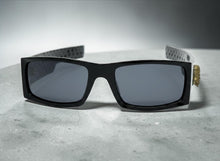 Classic Hardcore Gangster Biker Style Choppers SUNGLASSES Thick Black Frame - Dark Lens 6785